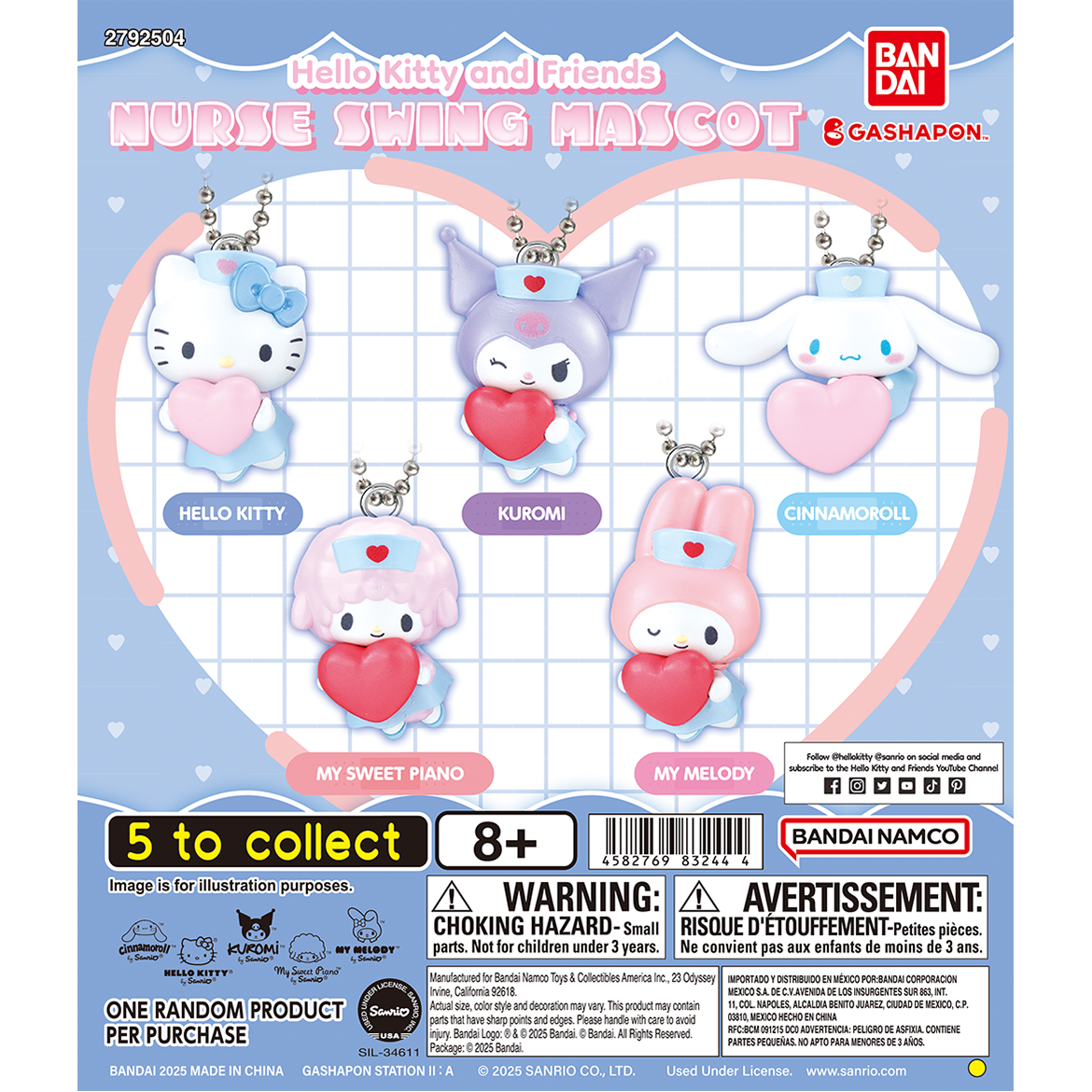 hello_kitty_and_friends_nurse_swing_mascot