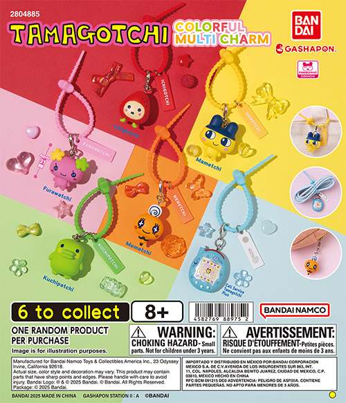 TAMAGOTCHI COLORFUL MULTI CHARM