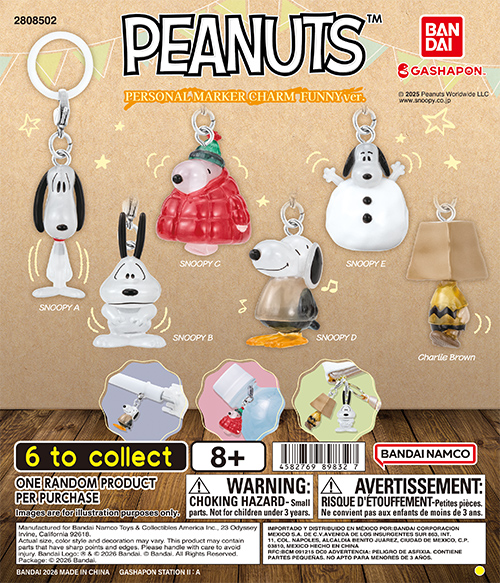 PEANUTS PERSONAL MARKER CHARM FUNNY ver.