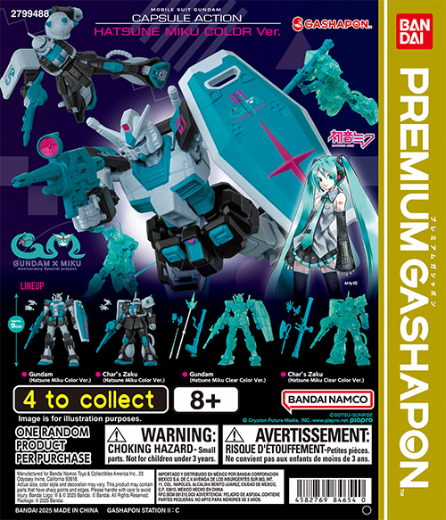 MOBILE SUIT GUNDAM CAPSULE ACTION HATSUNE MIKU COLOR VER.