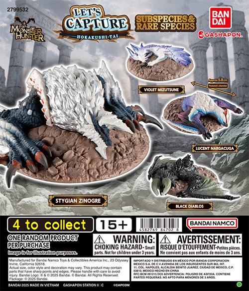 MONSTER HUNTER LET’S CAPTURE SUBSPECIES & RARE SPECIES