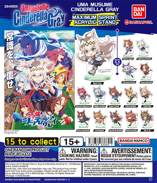 UMA MUSUME CINDERELLA GRAY MAXIMUM SPRINT ACRYLIC STAND
