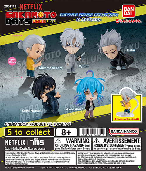 SAKAMOTO DAYS CAPSULE FIGURE COLLECTION -X APPEARS