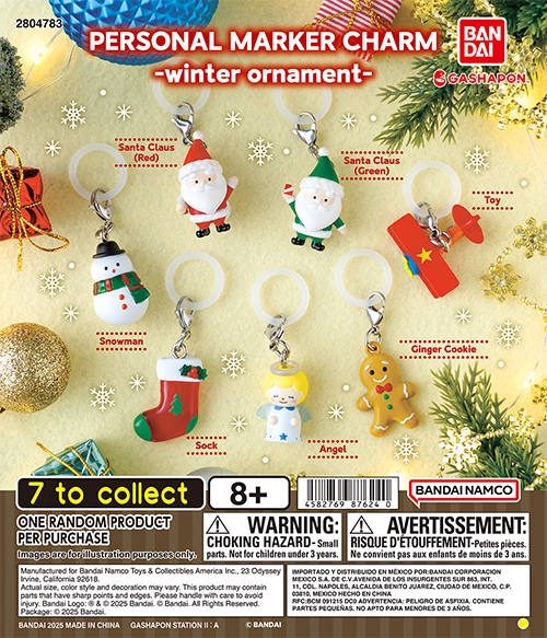 PERSONAL MARKER CHARM -winter ornament-
