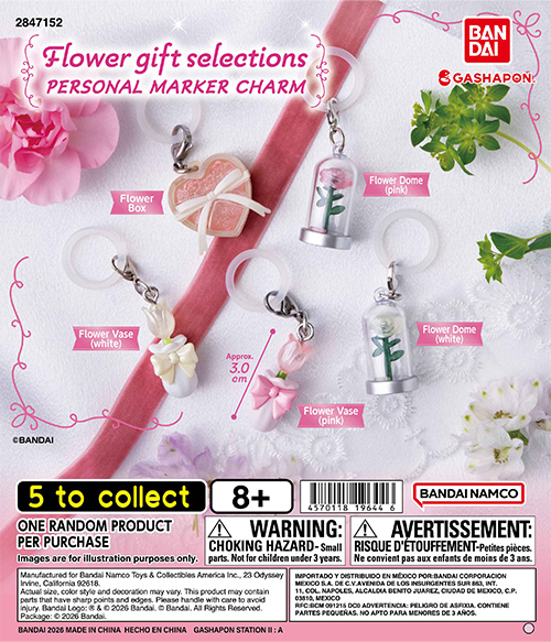 Flower gift selections PERSONAL MARKER CHARM