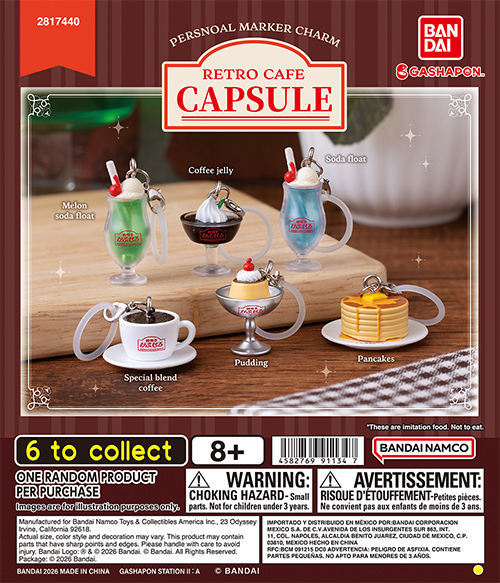 PERSONAL MARKER CHARM -RETRO CAFE CAPSULE-